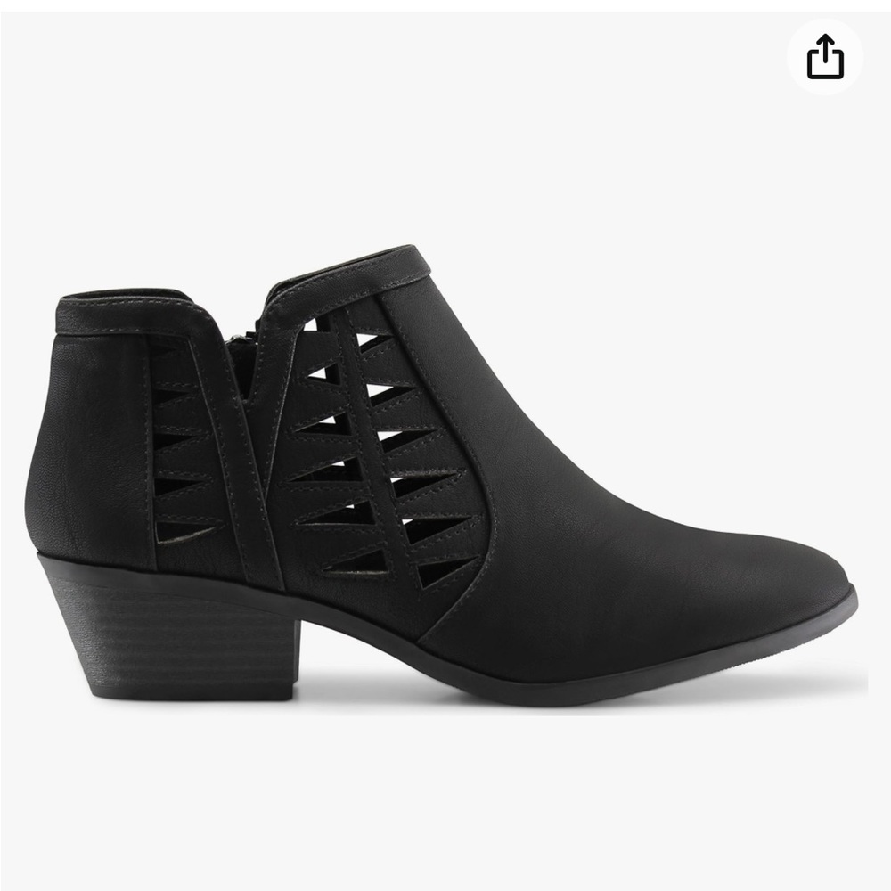 - New Marco Republic bootie with cut outs in black 5.5